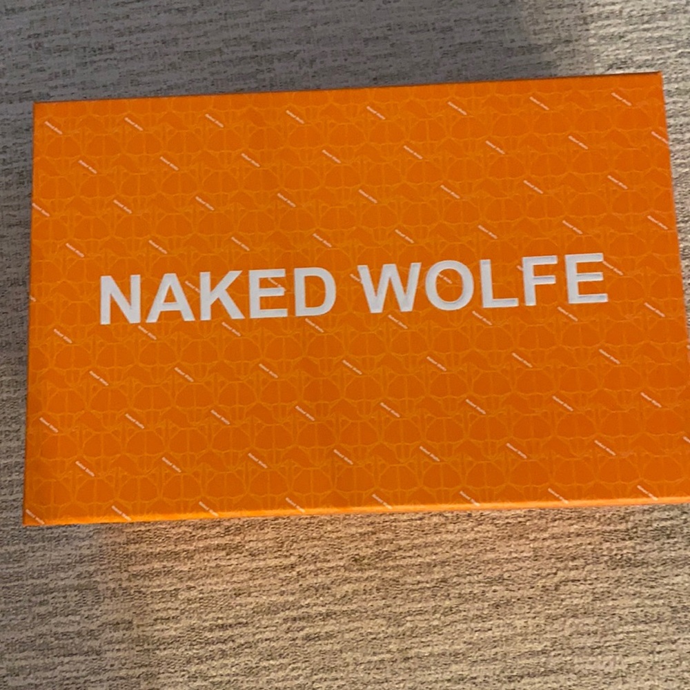 Brand new NAKED WOLFE BLACK PLATFORM SHOE size 9US.